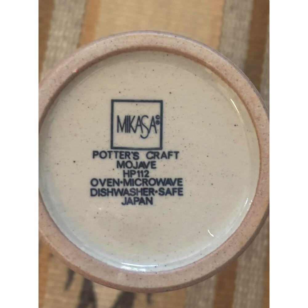 Vintage MCM Mikasa Potter’s Craft Mojave Stoneware Mugs – Set of 2 Made Japan - Picture 4 of 4